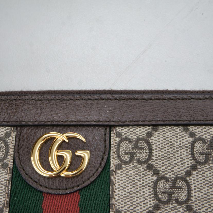 GUCCI ｸﾞｯﾁ/オフディア　GGキャンバス　ラウンドジップ/523153//218*/ABランク/93