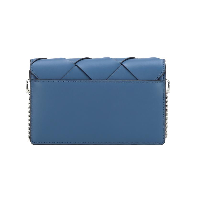 MICHAEL KORS マイケルコース/ウーヴンレザーフラップッチェーンショルダー 青//ABランク/42