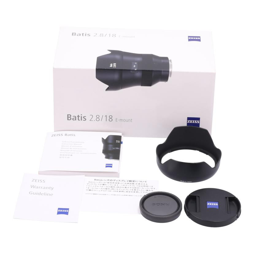Carl　Zeiss　SONY　E カールツァイス　/ZEISS　18mm　f2．8/Batis 18mm F2.8//60044713/ABランク/09