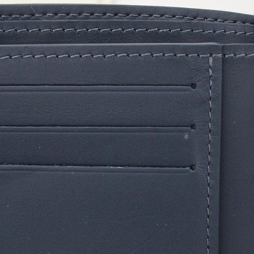 LV ルイヴィトン/ポルトフォイユ・ミュルティプル／モノグラムシャドウ／インクブルー／ホワイト/M83379//RFI*/Aランク/75