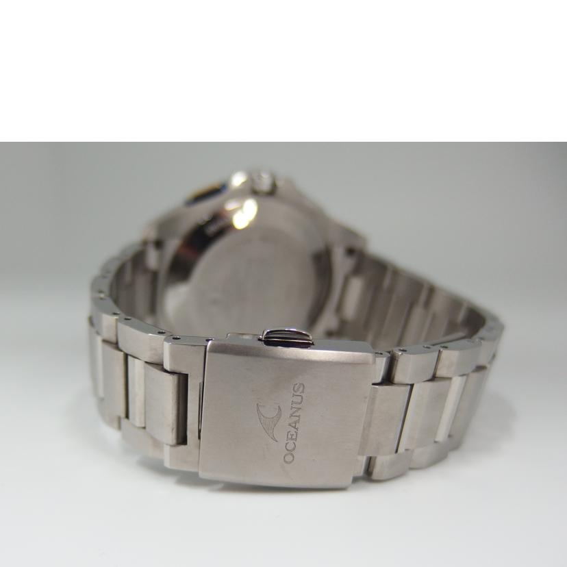 CASIO カシオ/オシアナス・ブラックマーブル／GPSハイブリッド／ソーラー/ OCW-G1100TG-1AFJ//G21*****/Aランク/82