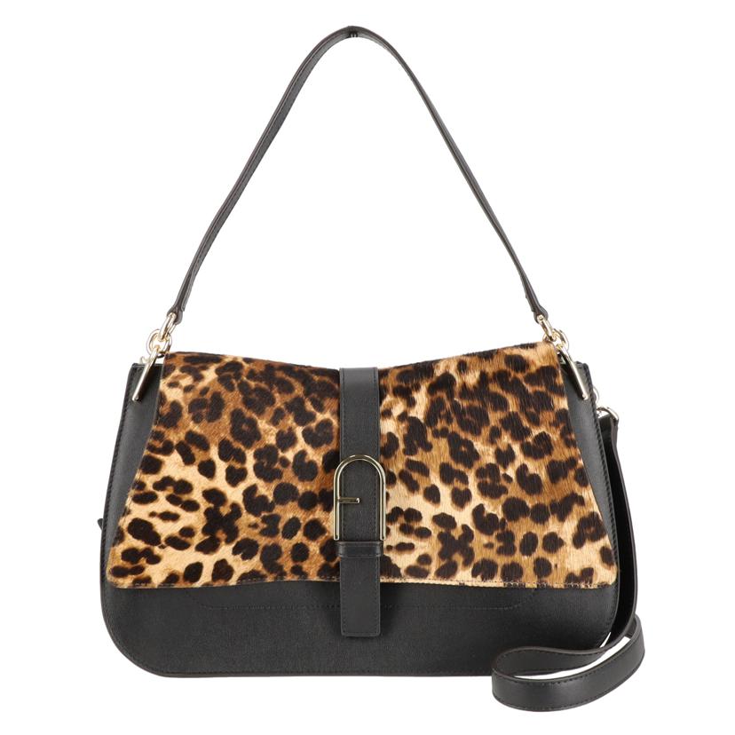 FURLA フルラ/フローレオパード柄レザー2WAYトート//ABランク/75