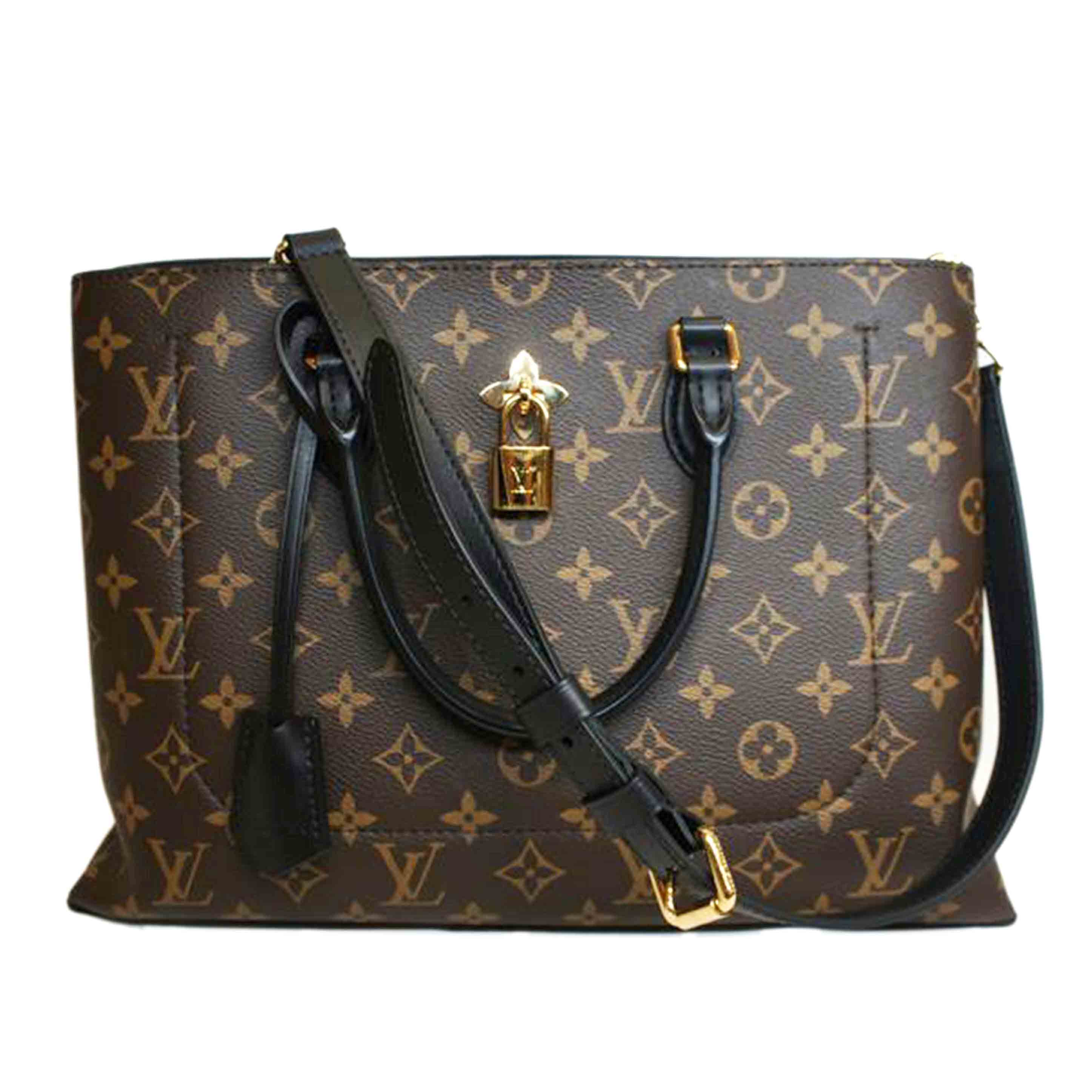 LOUIS　VUITTON ルイヴィトン/フラワートート／モノグラム／ノワール/M43550//RFI*/Aランク/92