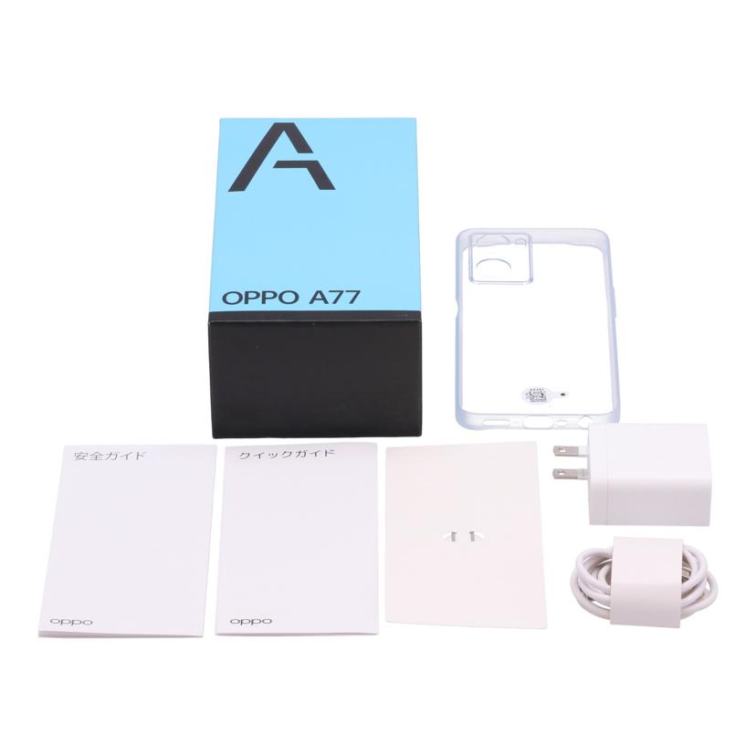 OPPO　SIMフリー オッポ　/スマートフォン／OPPO　A77　128GB/CPH2385//H6DUA1BU0ZKFZL49/ABランク/05