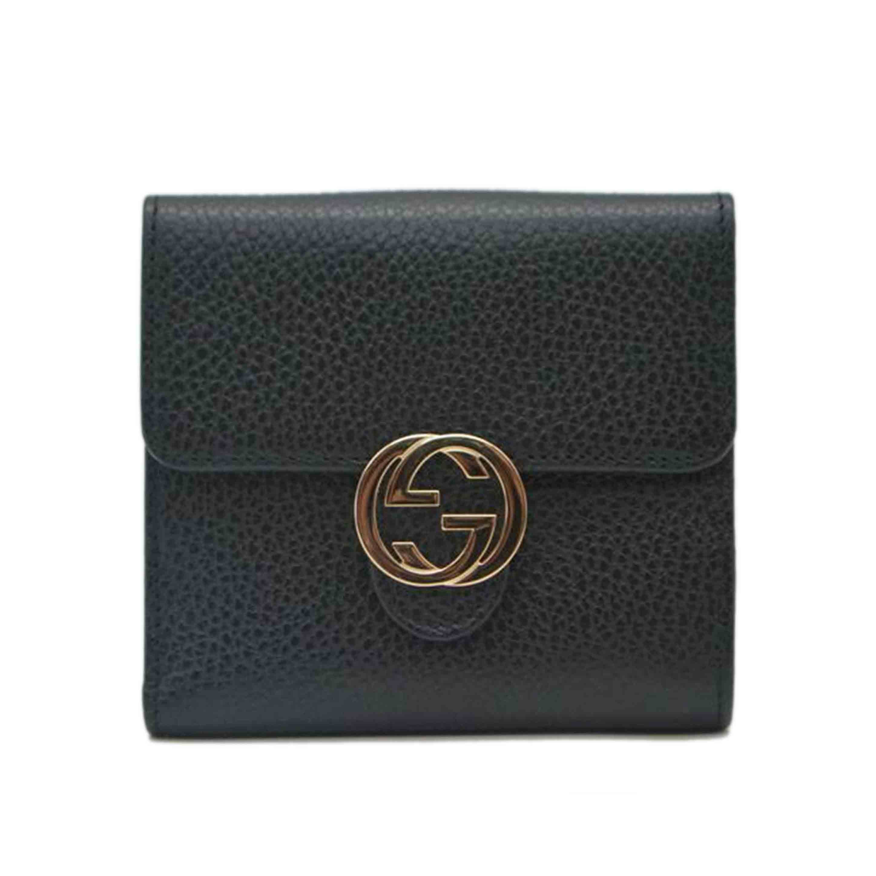 GUCCI グッチ/インターロッキングGコンパクトレザー財布/615525//114*/Aランク/89