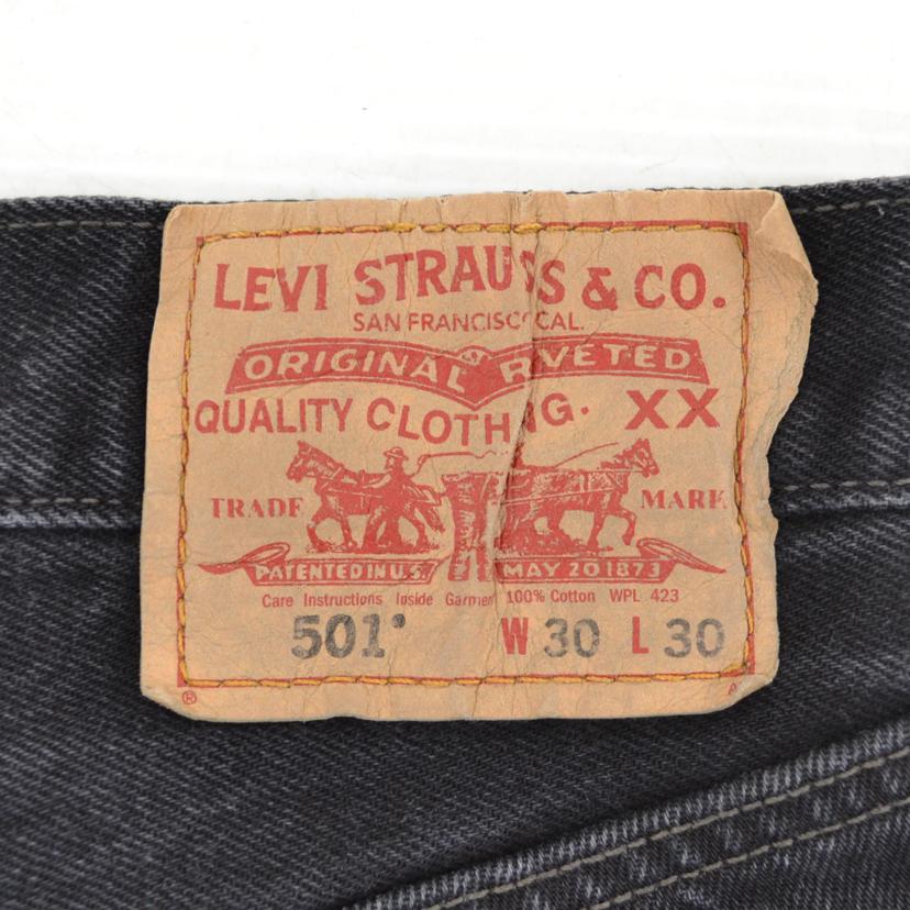 Levi＇s リーバイス/ブラックデニム　501//ABランク/75