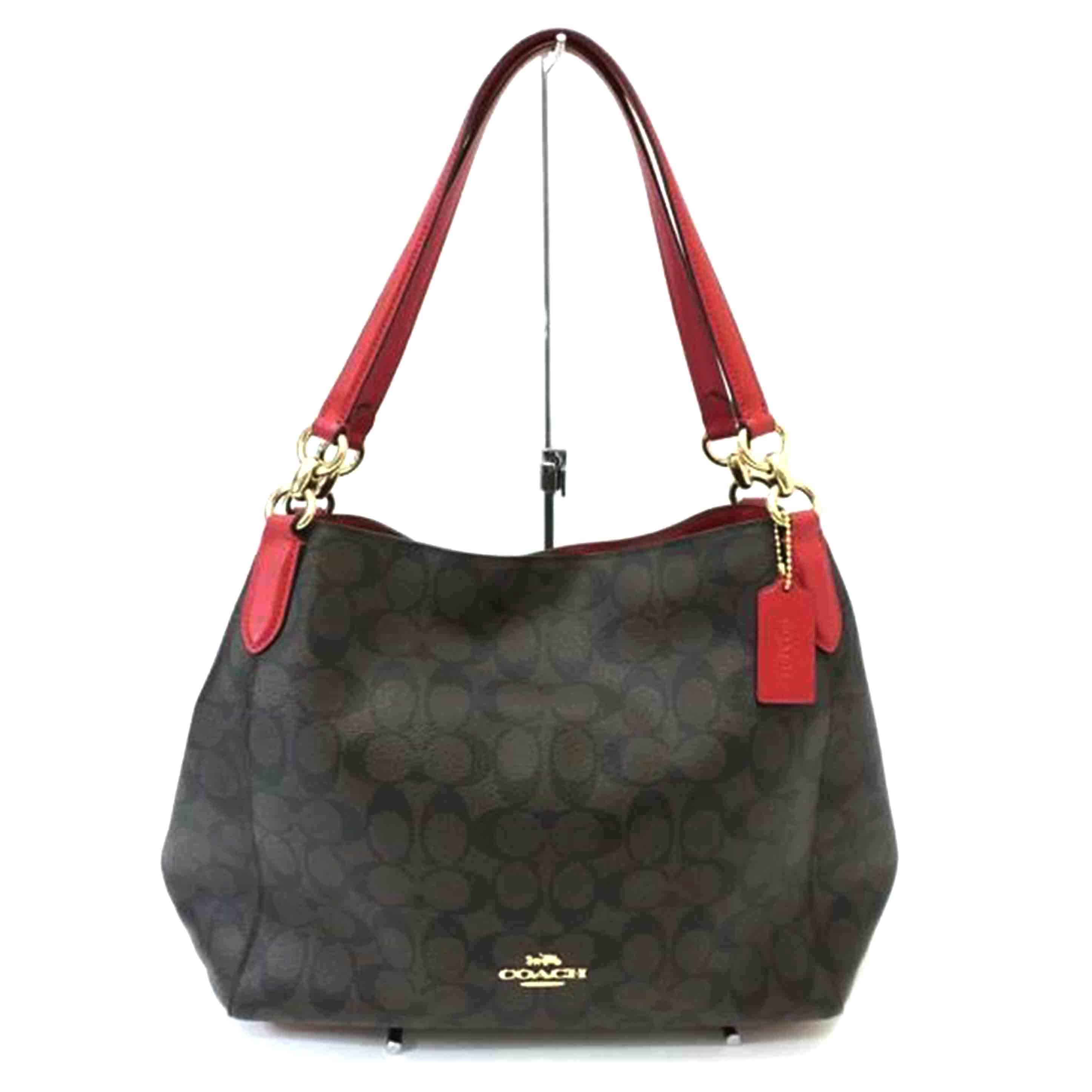 COACH コーチ/シグネチャーハンドバッグ/F80298//J19**/Aランク/88