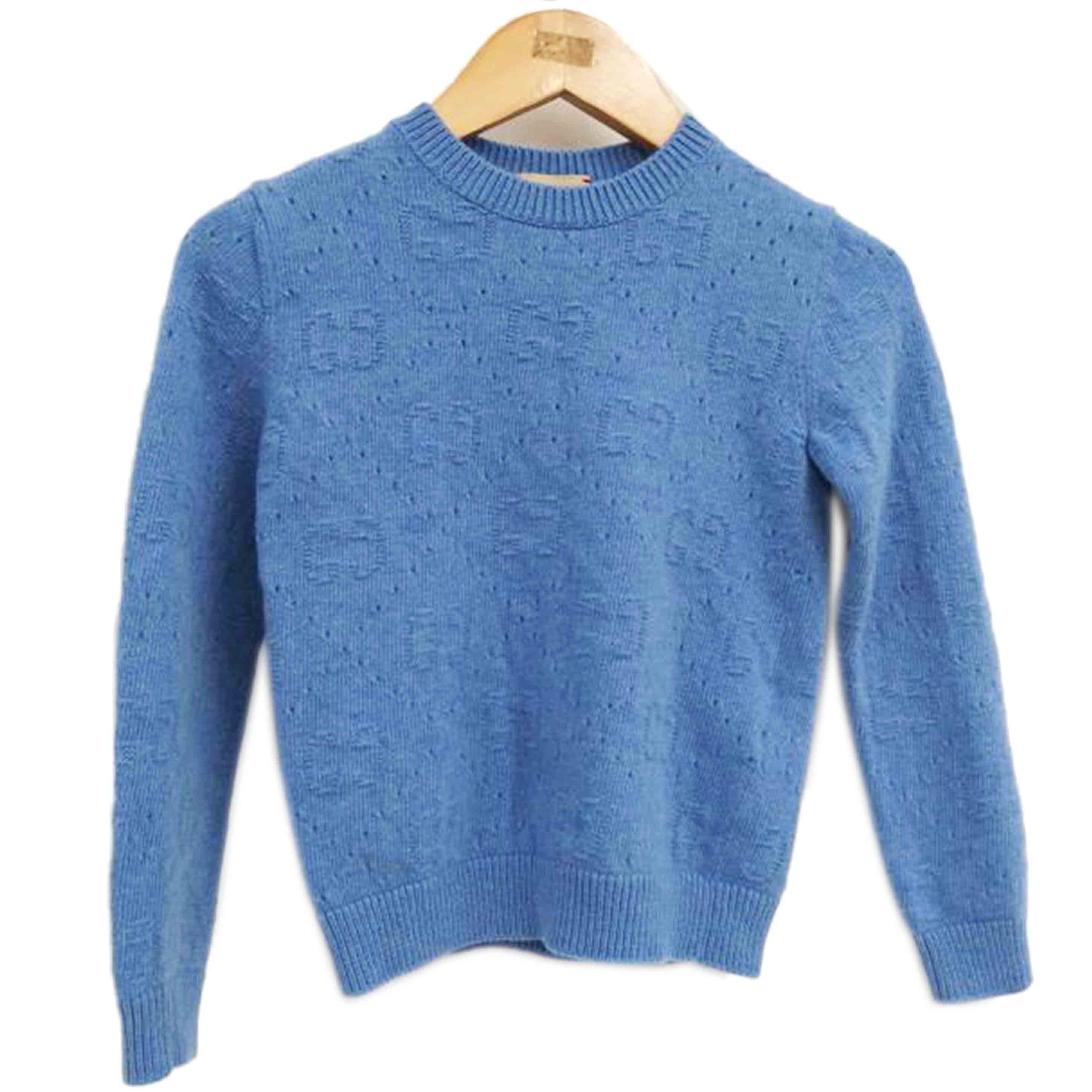 GUCCI グッチ/ジャガードキッズカラーニット／ブルー//Bランク/82