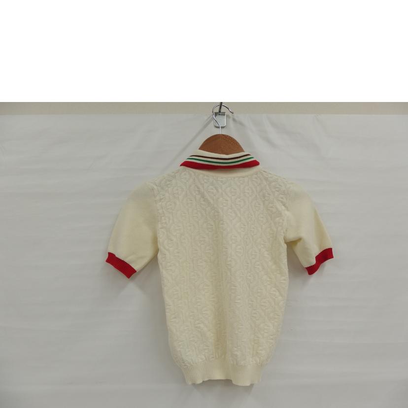 GUCCI グッチ/半袖ポロニット／ホワイト//ABランク/82
