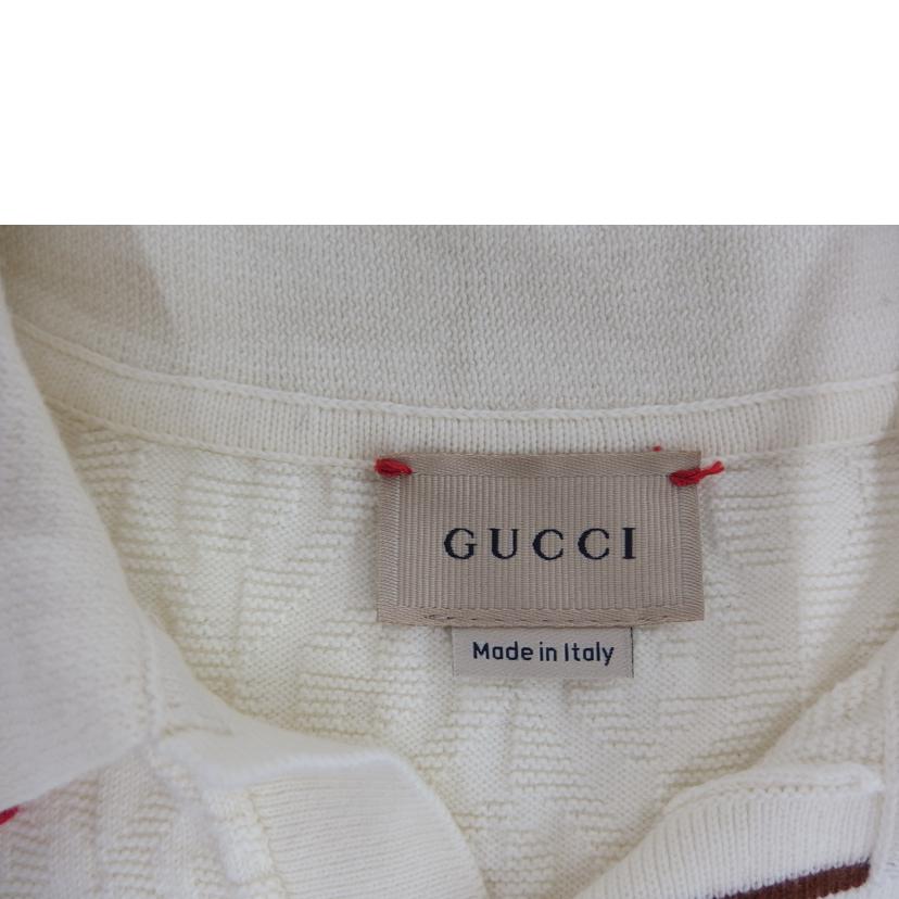 GUCCI グッチ/半袖ポロニット／ホワイト//ABランク/82