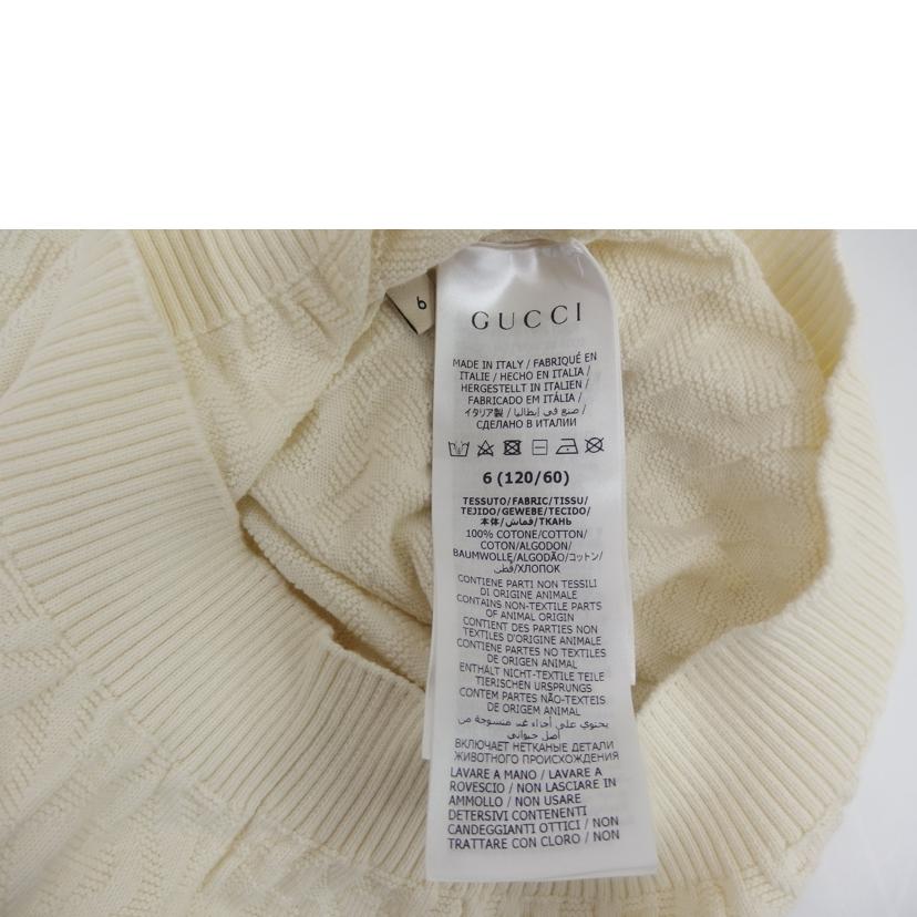 GUCCI グッチ/半袖ポロニット／ホワイト//ABランク/82