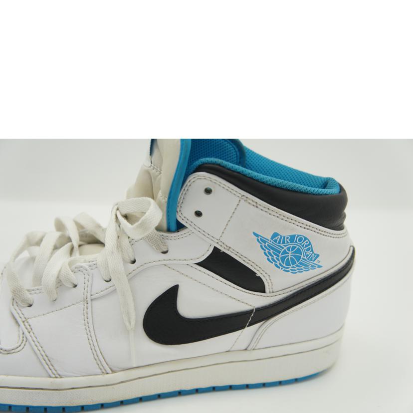 NIKE ナイキ/AIR　JORDAN　1　MID　白×水色/554724 141//Bランク/42