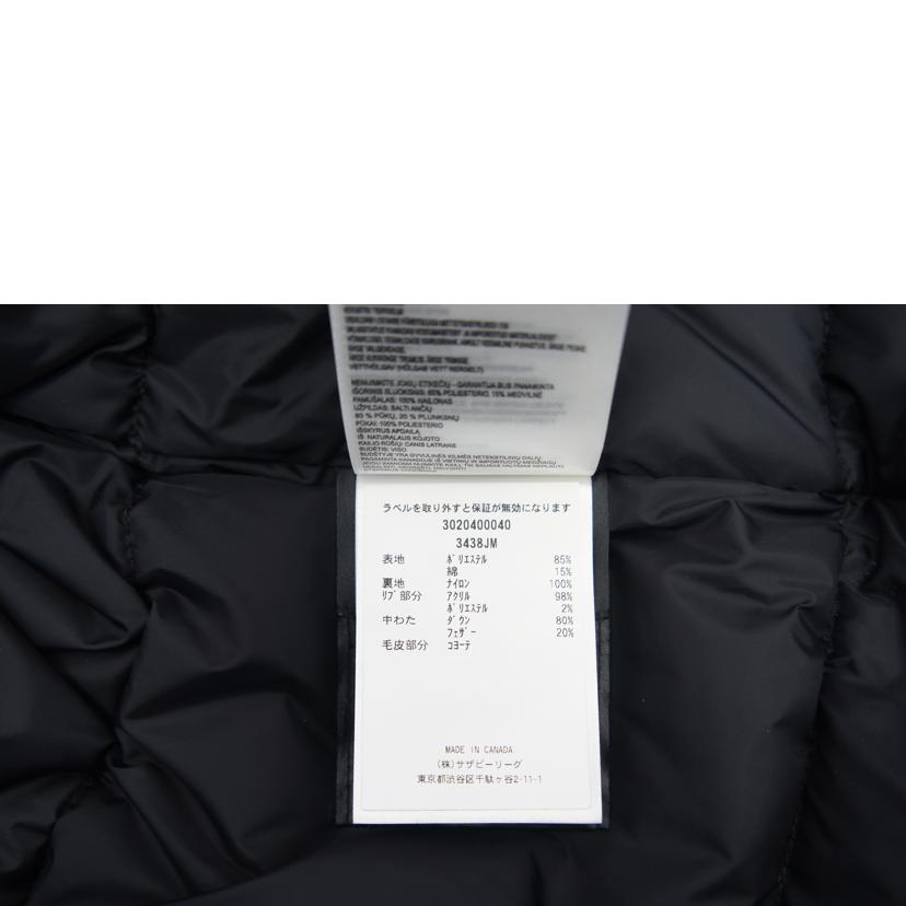 CANADA　GOOSE カナダグース/CANADA　GOOSE／ジャスパー／S/3438JM//ABランク/21