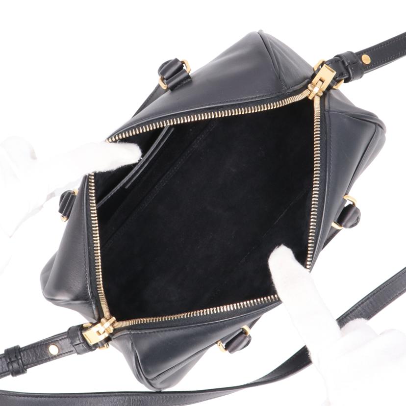 SAINT LAURENT サンローラン/レザーベイビーダッフル2Wayハンド 黒/CLD330958//Bランク/42