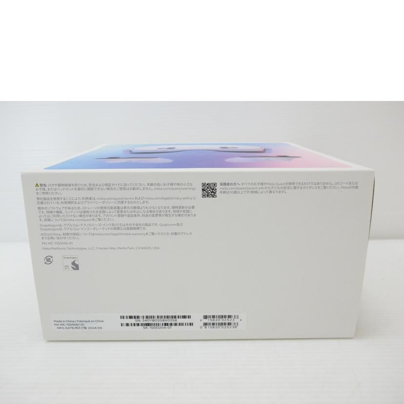Meta Meta/MetaQuest3S／128GB/MC-1204061-01//340TB02G8X03S8/SAランク/88