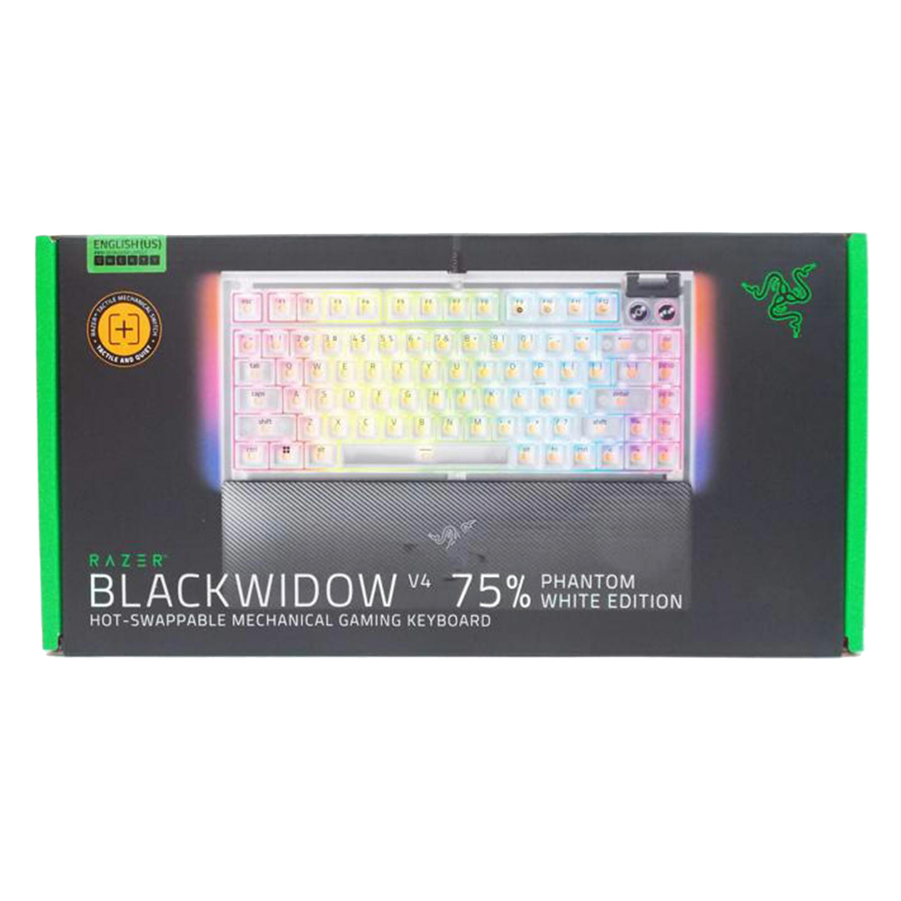 RAZER レイザー/BLACK　WIDOW　V4　75％　PHANTOM　WHITE/RZ03-0500//IO2543F97800285/Sランク/42