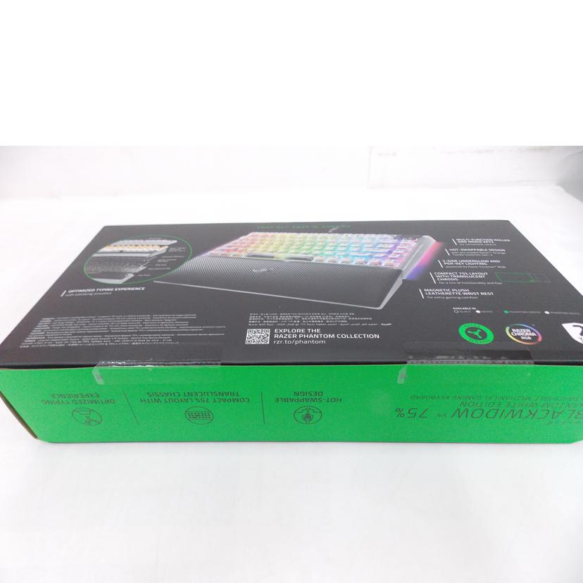 RAZER レイザー/BLACK　WIDOW　V4　75％　PHANTOM　WHITE/RZ03-0500//IO2543F97800285/Sランク/42
