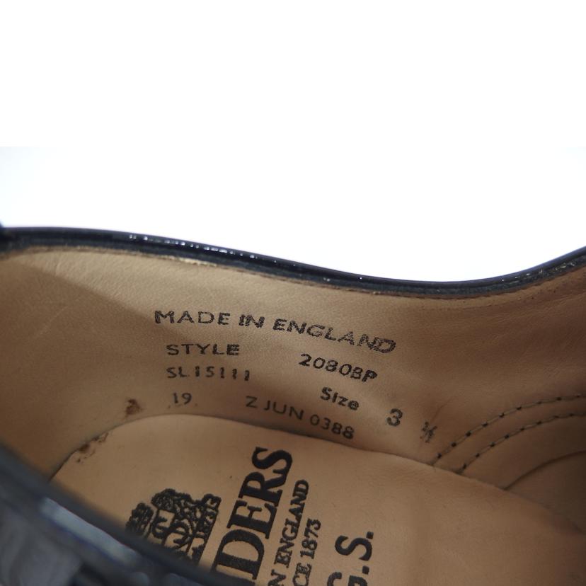 Sanders サンダース/パテントレザーエナメルシューズ／ブラック/20803P//ABランク/82