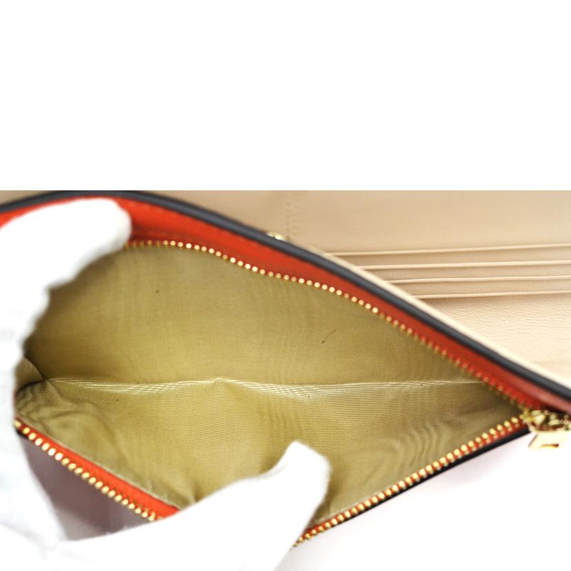 FURLA/カメリアコンチネンタルレザー長財布／オレンジ/WP00411//Aランク/75