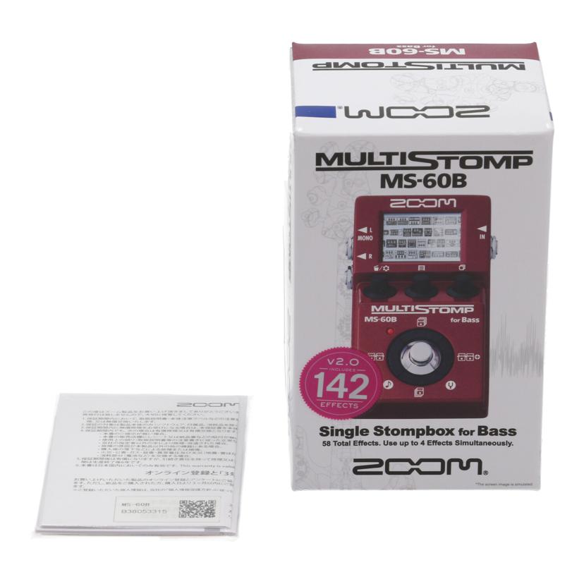 ZOOM ズーム　/ベース用マルチエフェクター/MS-60B//053315/ABランク/81