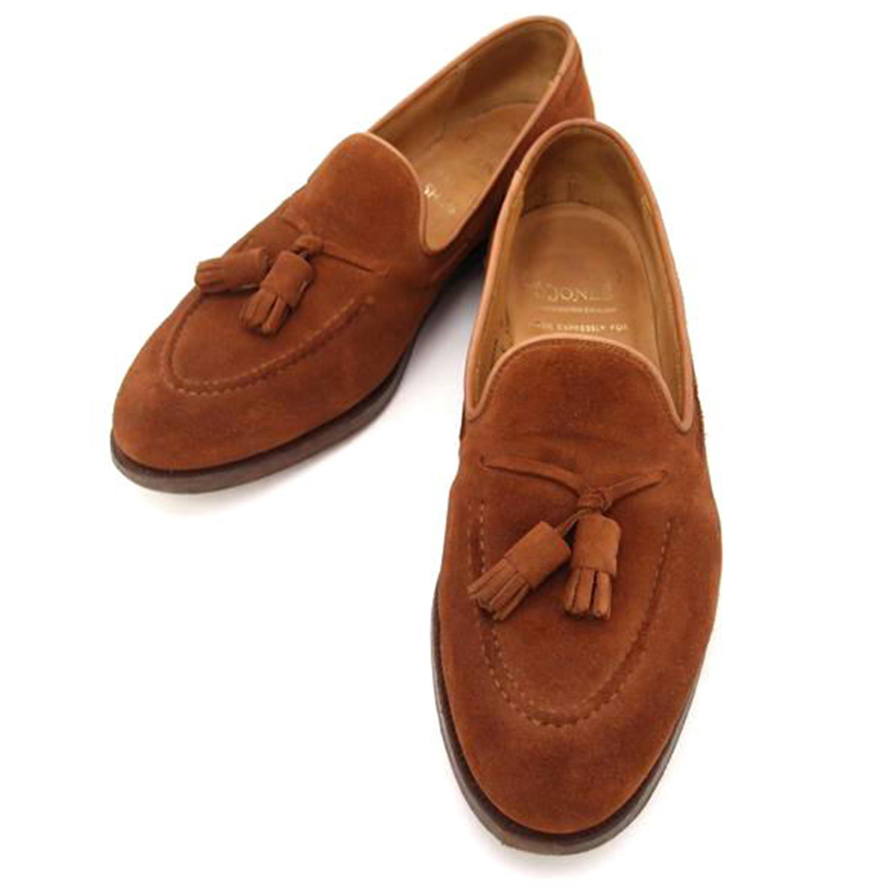 CROCKETT＆JONES ｸﾛｹｯﾄｱﾝﾄﾞｼﾞｮｰﾝｽﾞ/CROCKETT＆JONESタッセルローファースウェード/CAVENDISH//Aランク/69