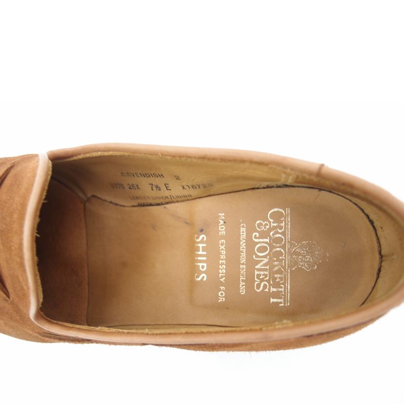 CROCKETT＆JONES ｸﾛｹｯﾄｱﾝﾄﾞｼﾞｮｰﾝｽﾞ/CROCKETT＆JONESタッセルローファースウェード/CAVENDISH//Aランク/69