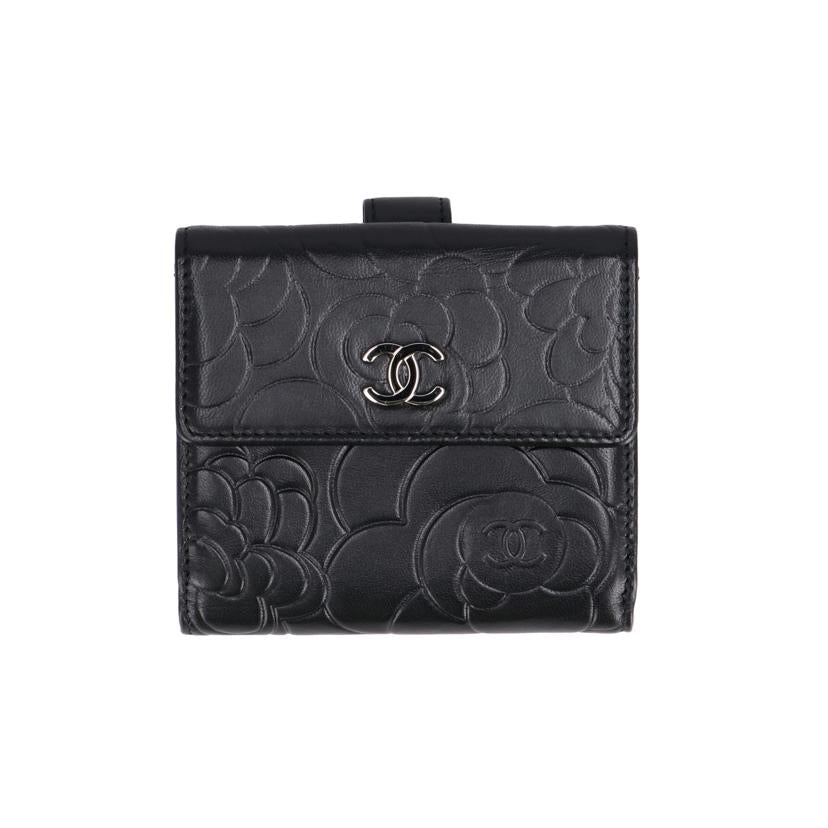 CHANEL シャネル/カメリア・ダブルホックコンパクトウォレット/A47422//130*****/ABランク/91