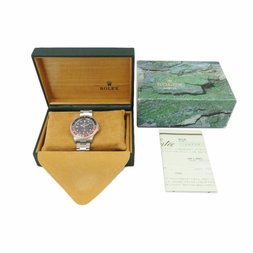 ROLEX ロレックス/GMT－マスターⅡ／青×赤/16710//A83****/Aランク/77