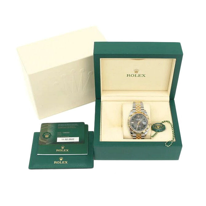 ROLEX ロレックス/デイトジャスト41・スレートグリーン/ランダム番/126333//05N*****/SAランク/75