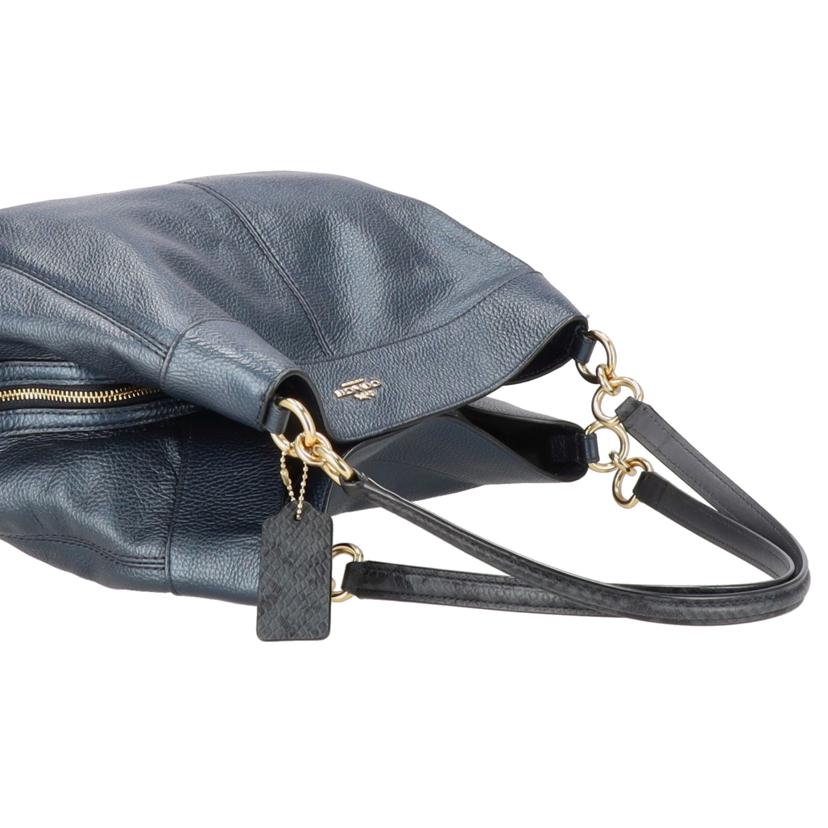 COACH コーチ/ペプルドレザーレクシー／ワンショルダーバッグ／ネイビー/F38879//G18**/ABランク/06