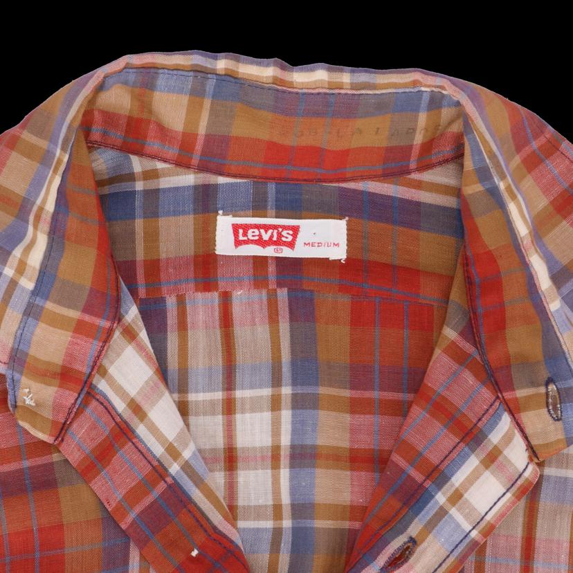Levi’s リーバイス/70’s/半袖チェックシャツ/USA製/ヴィンテージ//ABランク/82