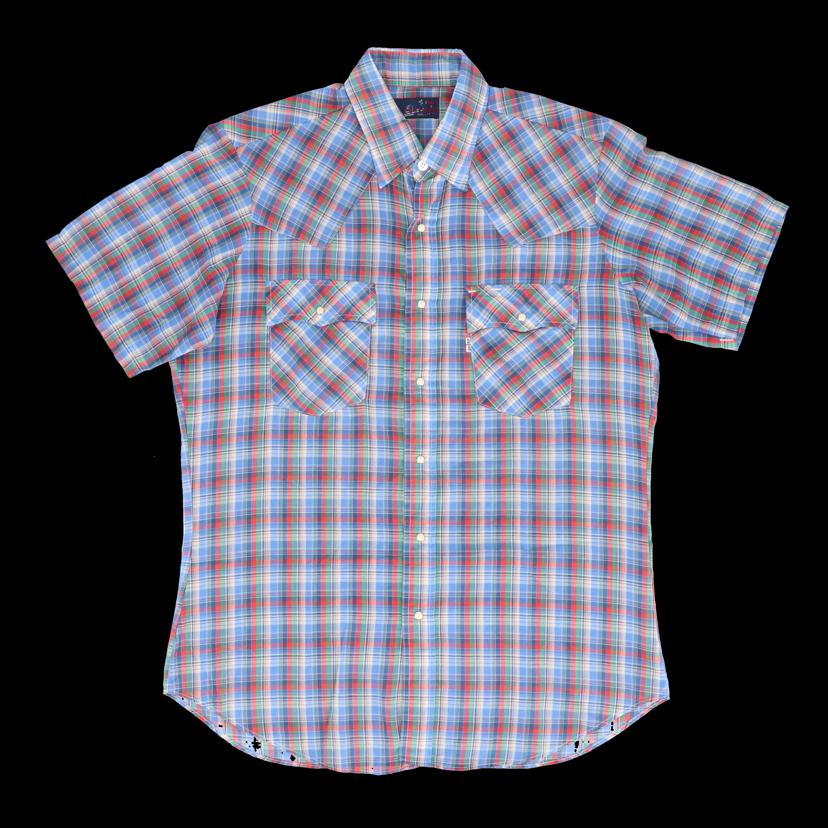 Levi’s リーバイス/90’s/半袖チェックシャツ/ヴィンテージ/9264821405012//ABランク/82