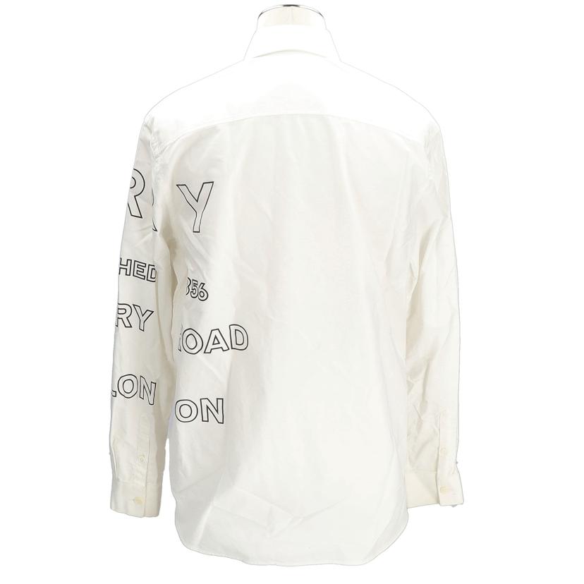 ＢＵＲＢＥＲＲＹ バーバリー　BURBERRY　シャツ　ホワイト　ブラック　ホースフェリーロゴプリント　メンズ　サイズ　SP　180/92A　CH/ホースフェリーロゴプリント　ホワイトブラック/THTHAGAR129SAM//8036768/ABランク/37