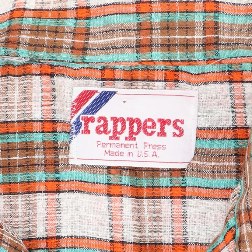rappers/70’s/チェックウエスタンシャツ/USA製/ヴィンテージ//ABランク/82