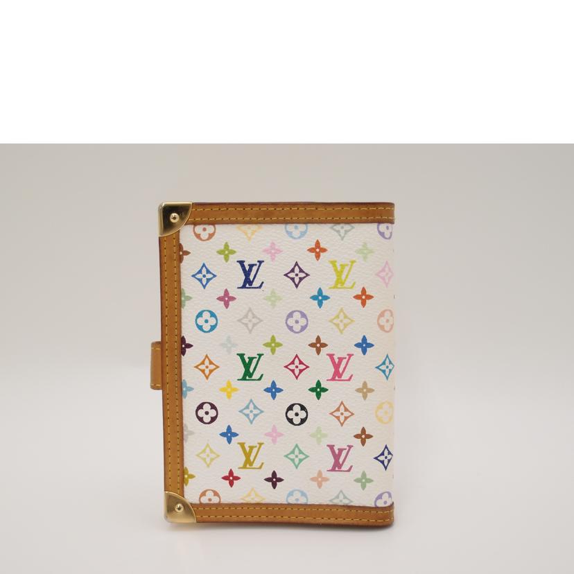 LOUIS　VUITTON ルイヴィトン　ビトン　手帳カバー　白　レディース　モノグラム　/アジェンダPM／マルチカラー／ブロン/R20896//CA0***/Bランク/69