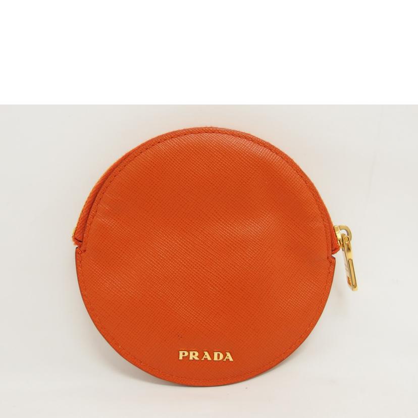 PRADA プラダ/サフィアーノ／フラワーラウンドコインケース／小銭入れ/1M1400//224/ABランク/04