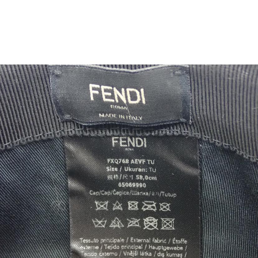 FENDI フェンディ/FENDIベースボールキャップ/FXQ768 AEVF//Aランク/62