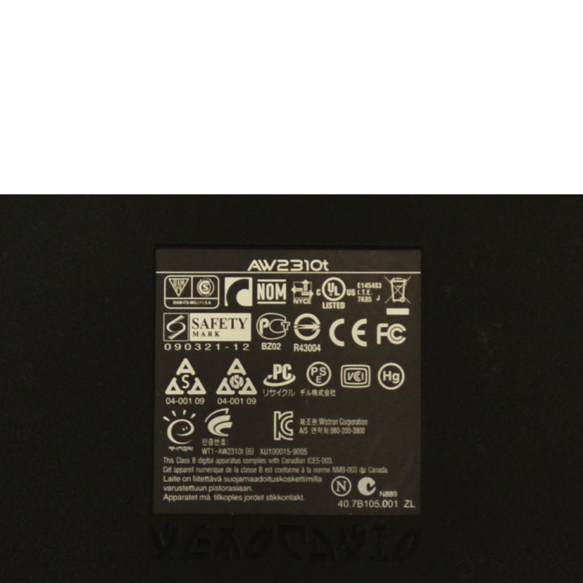 DELL デル/23インチモニター/AW2310t//Bランク/75