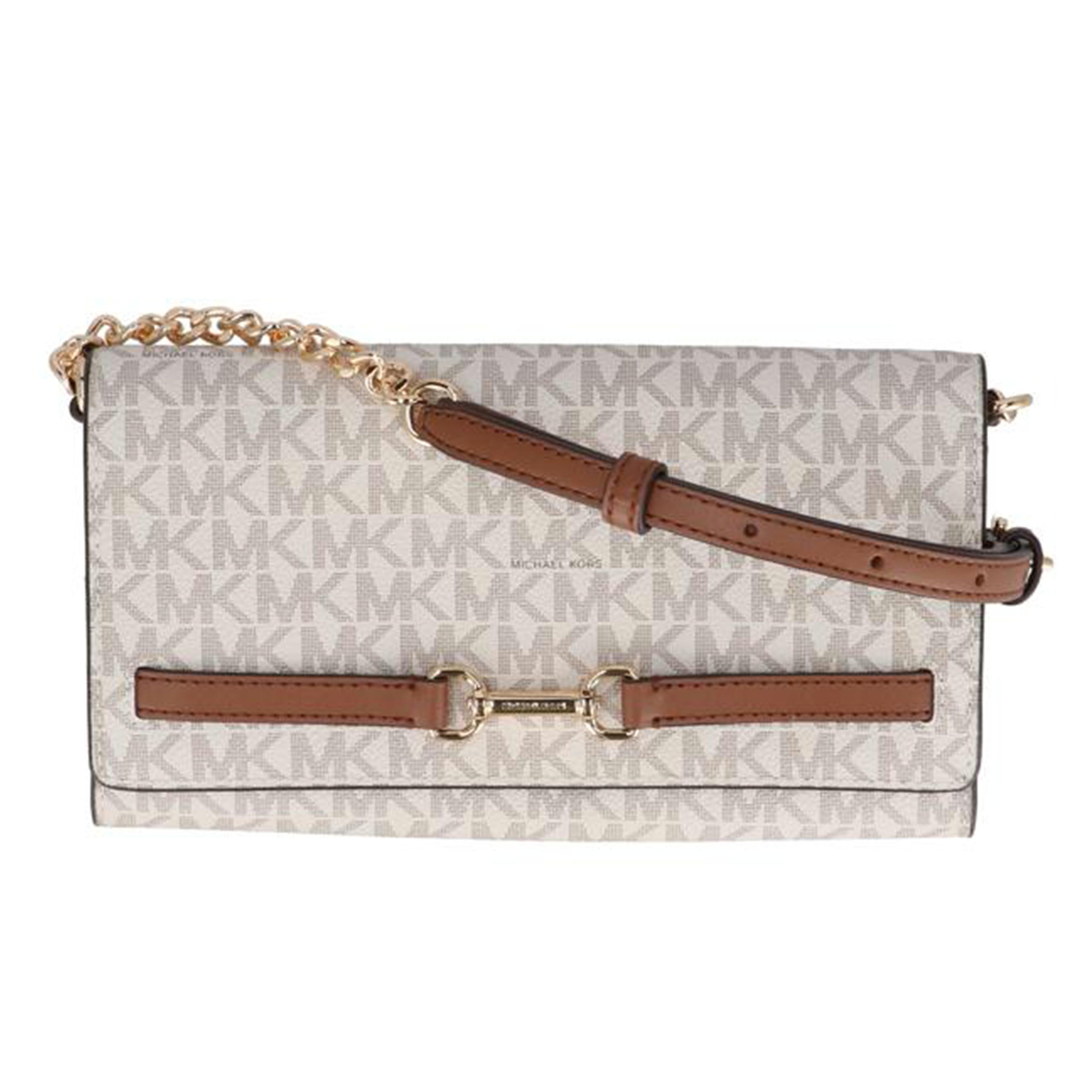 MICHAEL KORS マイケルコース/レザーMK柄フラップチェーンショルダー/35S5G2ZC7B//ABランク/42