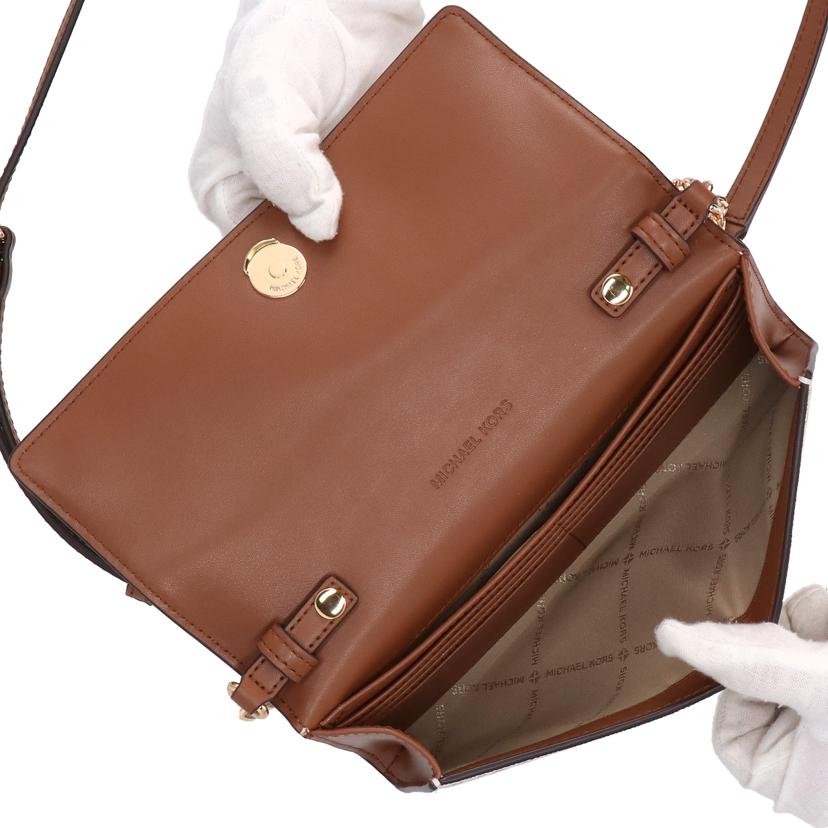 MICHAEL KORS マイケルコース/レザーMK柄フラップチェーンショルダー/35S5G2ZC7B//ABランク/42