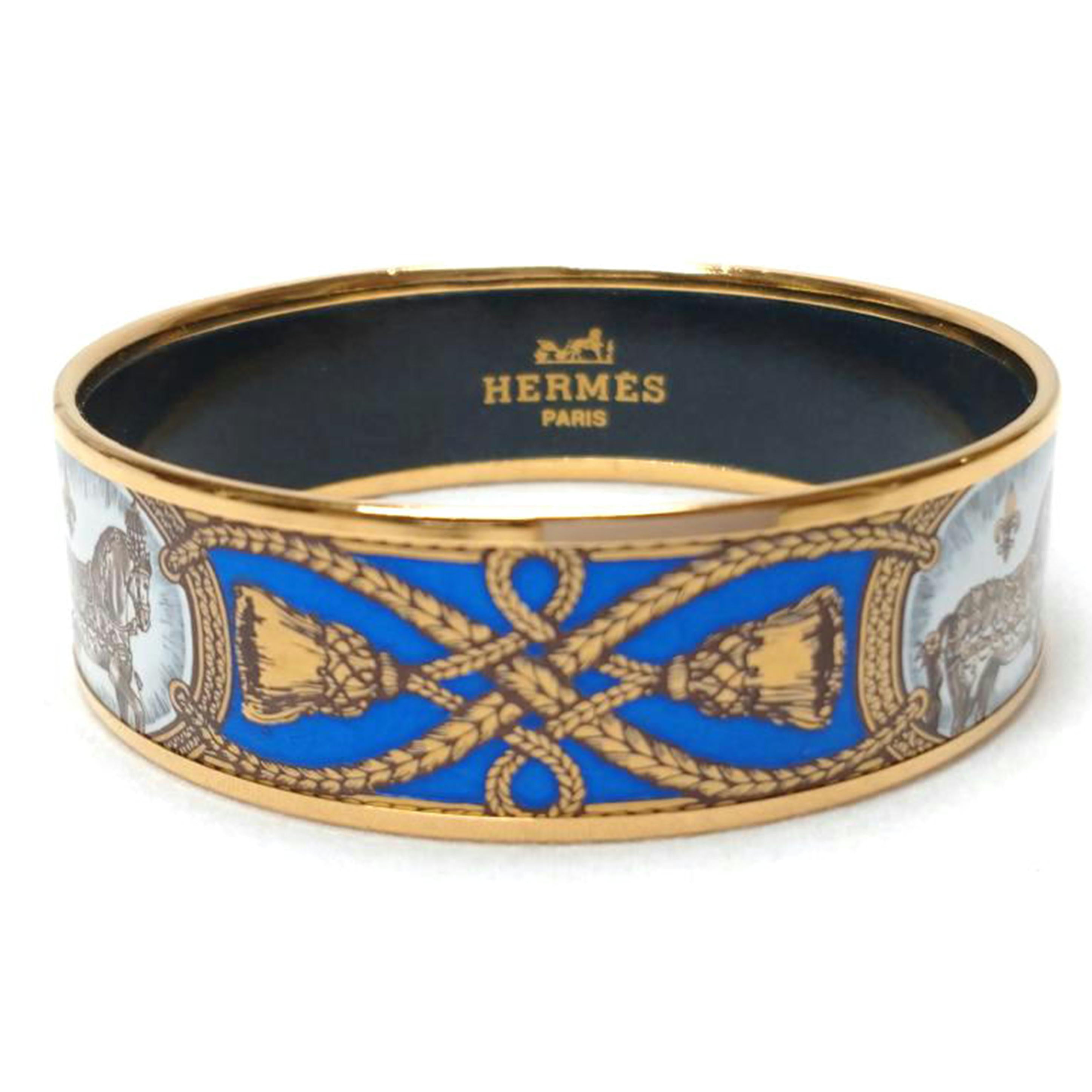 HERMES エルメス/バングル　エマイユ　馬モチーフ//Bランク/52