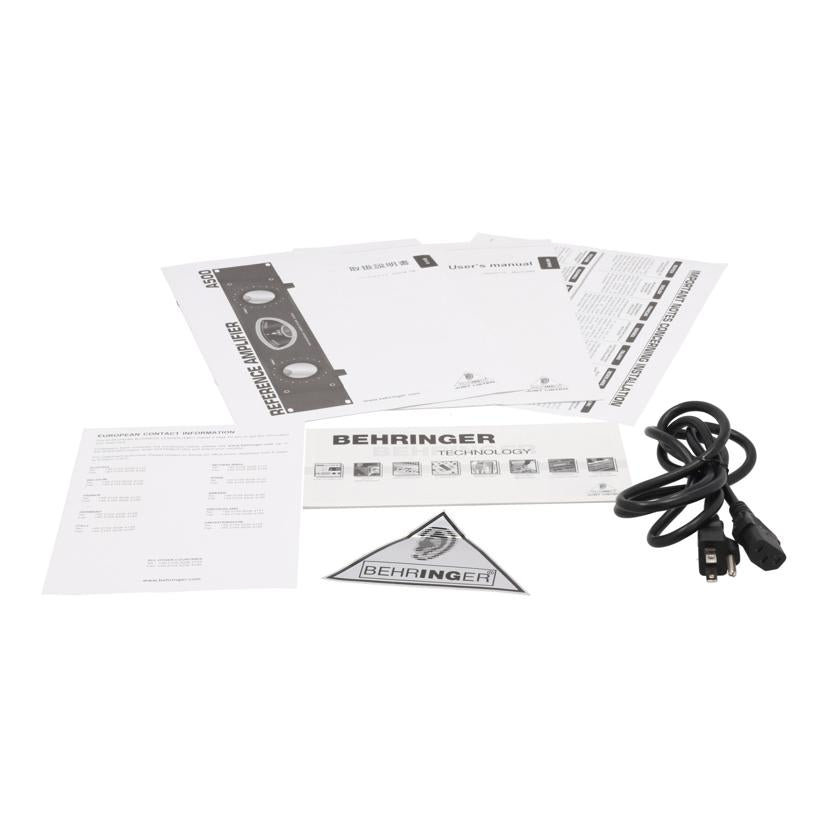 BEHRINGER ベリンガー /PAステレオパワーアンプ/A5000//S0602686217/Bランク/75