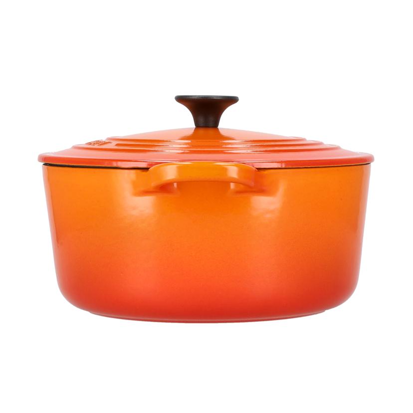 LE　CREUSET ル・クルーゼ /シグニチャー　ココット　ロンド　22cm　オレンジ/25001 22 09 02491//ABランク/70