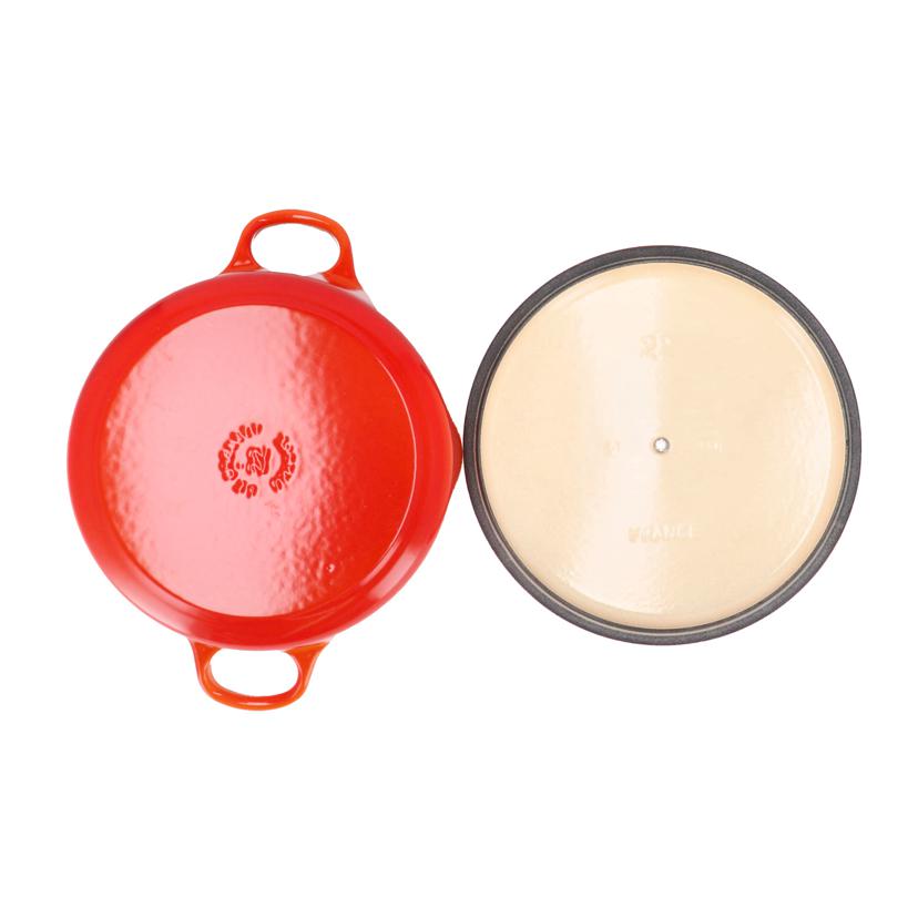 LE　CREUSET ル・クルーゼ /シグニチャー　ココット　ロンド　22cm　オレンジ/25001 22 09 02491//ABランク/70