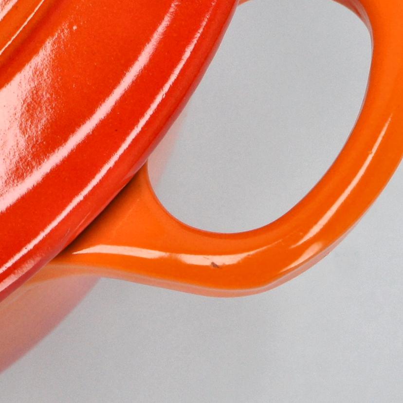 LE　CREUSET ル・クルーゼ /シグニチャー　ココット　ロンド　22cm　オレンジ/25001 22 09 02491//ABランク/70