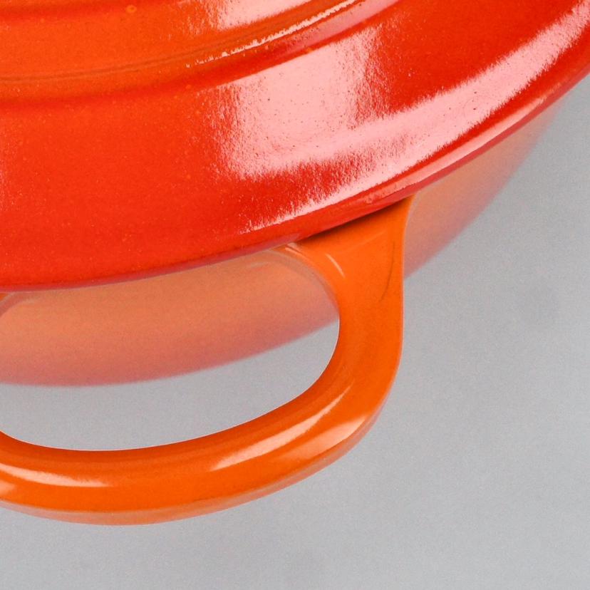 LE　CREUSET ル・クルーゼ /シグニチャー　ココット　ロンド　22cm　オレンジ/25001 22 09 02491//ABランク/70