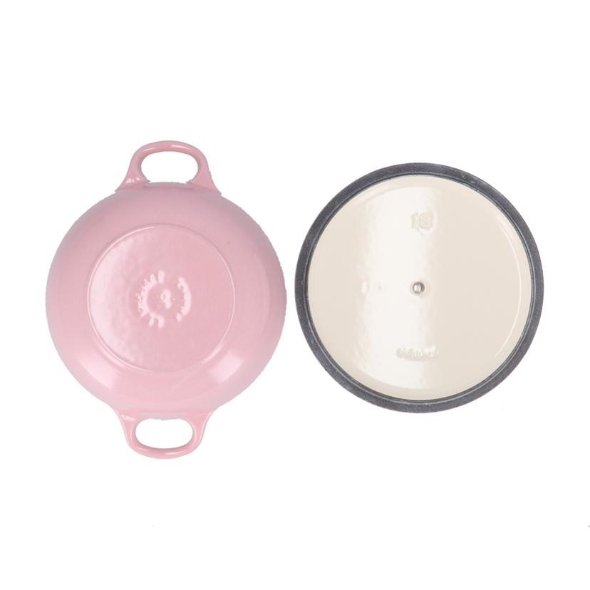 LE　CREUSET　 ルクルーゼ /シグニチャー　ココット　ロンド　18cm　ピンク/12277//ABランク/70