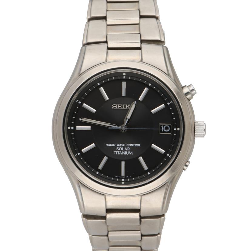 SEKO セイコー/ソーラー電波腕時計／黒文字盤/7B42-0AN0//192***/Bランク/06