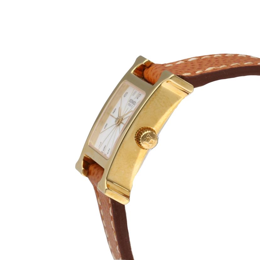 HERMES エルメス/Hウォッチ　／　ゴールド　／　レザーベルト/HH1.101.130/UGO//274*******/Aランク/91
