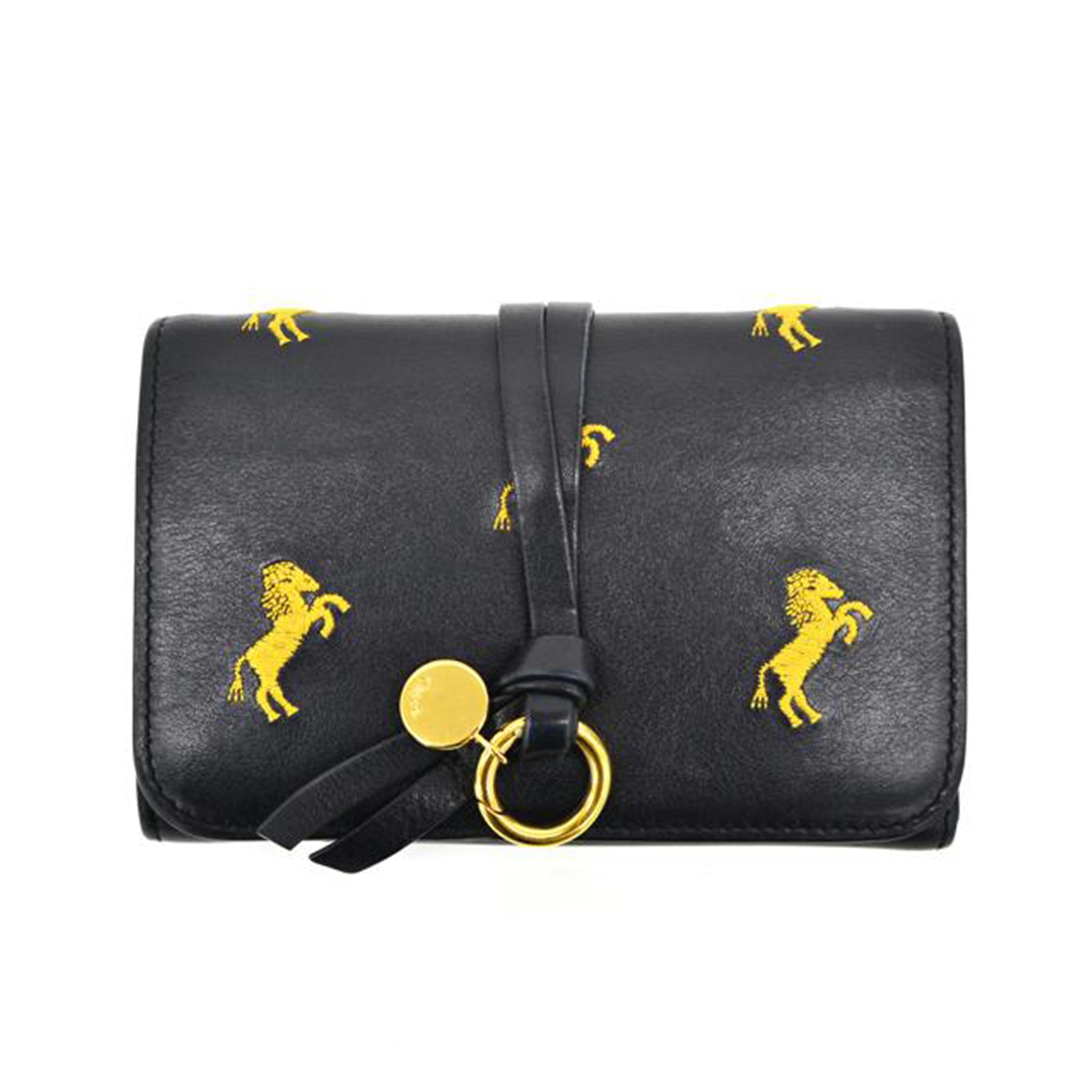 Chloe クロエ/アルファベットリトルホース二つ折り財布//Bランク/75